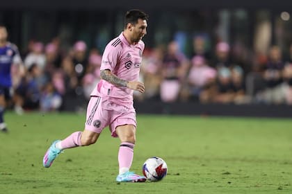 Lionel Messi durante el partido de este sábado que Inter Miami perdió ante Cincinnati por la MLS