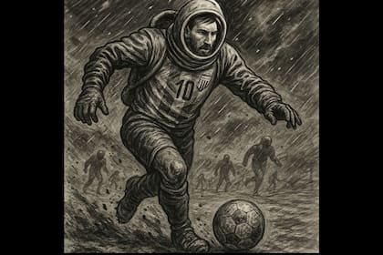 Lionel Messi en el "modo El Eternauta"