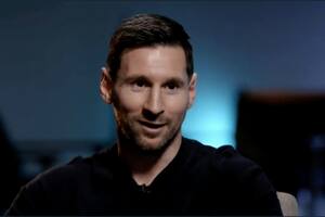 Lionel Messi, en la entrevista con Jorge Valdano
