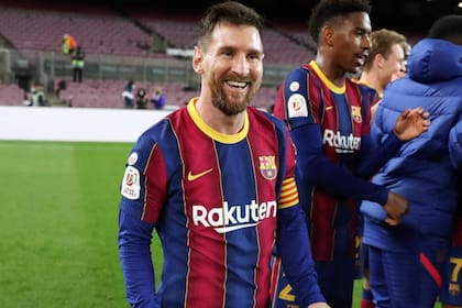 Lionel Messi es pura felicidad tras la épica victoria ante Sevilla por la semifinal de la Copa del Rey