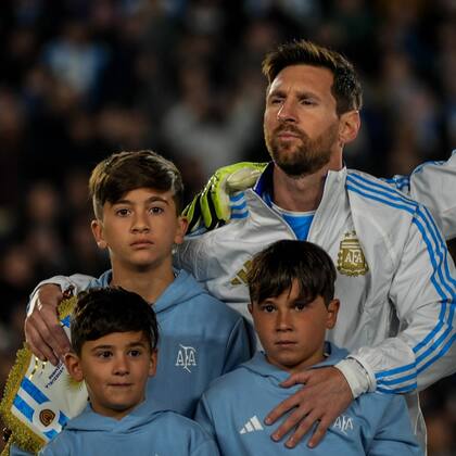 Lionel Messi estuvo junto a sus hijos en su último partido con la Selección argentina en el país