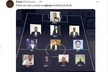 Lionel Messi fue elegido como parte del 11 ideal de la FIFA, pero en las redes recalaron en su estilo descontracturado