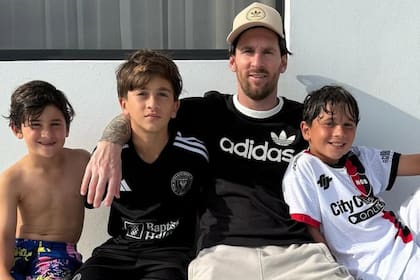 Lionel Messi habló de sus tres hijos y los describió como futbolistas (Foto: Instagram @antonelaroccuzzo)