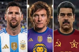 Milei compartió un video hecho con IA que simula un partido de fútbol contra figuras del comunismo