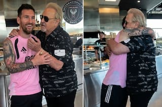 Así fue el inesperado encuentro entre Messi y Kiko de El Chavo del 8