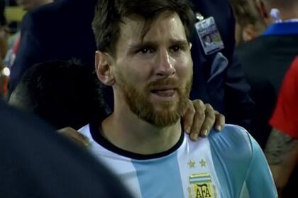 Lionel Messi llanto Copa América final selección argentina fútbol