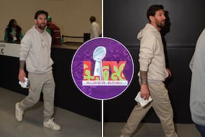 Lionel Messi llegó desde Honduras para no perderse el Super Bowl