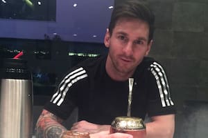 El peculiar equipo de mate de Lionel Messi, con un homenaje a sus hijos y un guiño al Barcelona