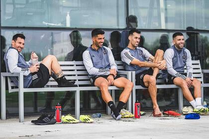 Lionel Messi, Luis Suárez, Sergio Busquets y Jordi Alba se volvieron a reencontrar en Inter Miami