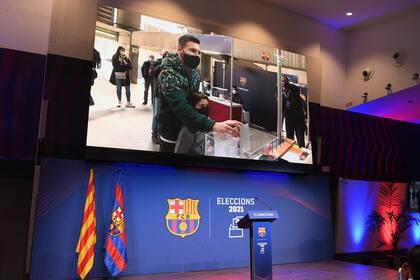 Lionel Messi participó por primera vez de las elecciones para presidente en Barcelona