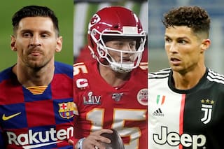 El récord de Mahomes: la comparación con los casos de Messi y Cristiano Ronaldo