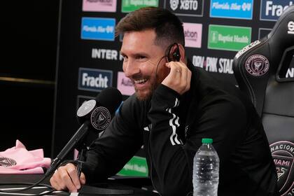 Lionel Messi se mostró muy contento con su presente en Miami durante la conferencia que dio el jueves