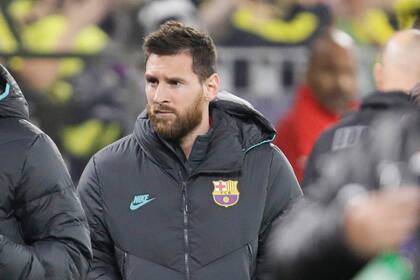 Lionel Messi, suplente en el debut de Barcelona ante Dortmund en la Champions League.