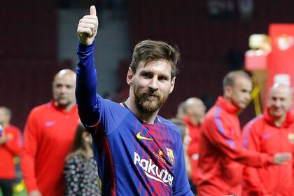 Lionel Messi viene de lograr la liga de España con Barcelona y la Copa del Rey