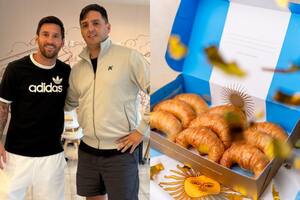 Lionel Messi visitó la panadería argentina La Mantequería, ubicada a pocos metros de su casa en Florida