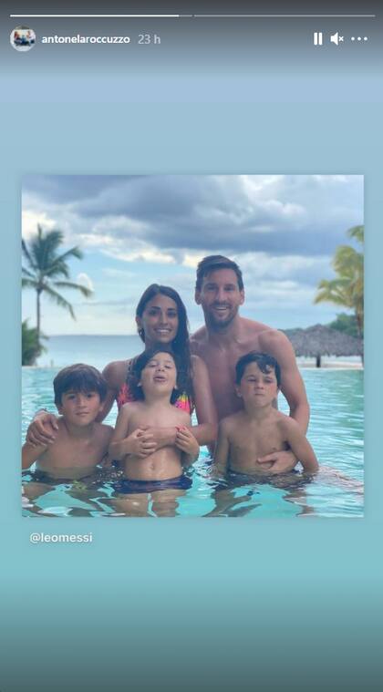 Lionel Messi y Antonela Roccuzzo disfrutan de unas vacaciones en Estados Unidos junto a sus tres hijos