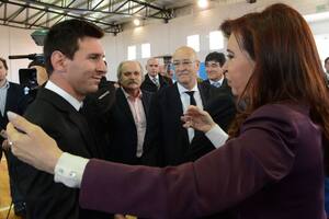 Lionel Messi y Cristina Kirchner