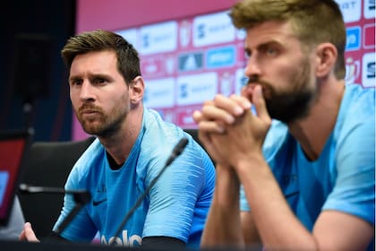 Lionel Messi y Gerard Piqué en su época de jugadores en el FC Barcelona