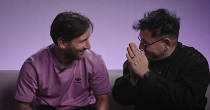Lionel Messi y Refik Anadol, en una colaboración sin precedente