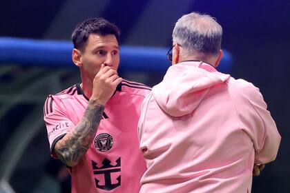 Lionel Messi y 'Tata' Martino; los rosarinos son la bandera en la conducción de Inter Miami