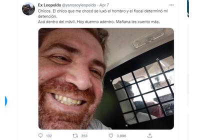 Lionel relató la situación en sus redes sociales donde se hizo viral