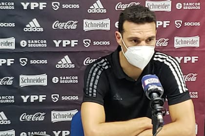 Lionel Scaloni en conferencia luego del partido ante Colombia, correspondiente a la eliminatoria mundialista y disputado el martes 8 de junio de 2021 en Barranquilla