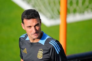 Lionel Scaloni en el NRG Stadium en Houston