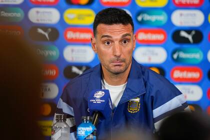 Lionel Scaloni, en la conferencia