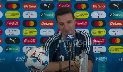 Lionel Scaloni, en la conferencia de prensa posterior a la obtención de la Copa América