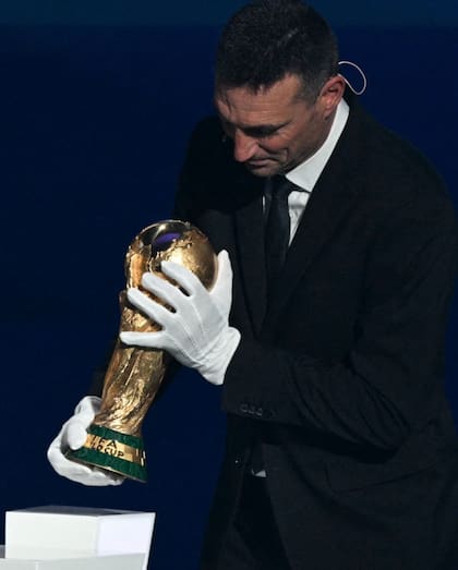 Lionel Scaloni llegó con la Copa del Mundo conquistada en Qatar