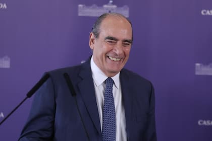 Guillermo Francos durante su primera conferencia de prensa como Jefe de Gabinete