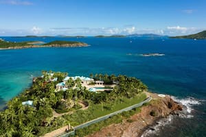 Little St. James Island, una de las propiedades del financiero Jeffrey Epstein, en el Caribe