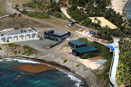 Little St. James Island, una de las propiedades del financiero Jeffrey Epstein, en el caribe