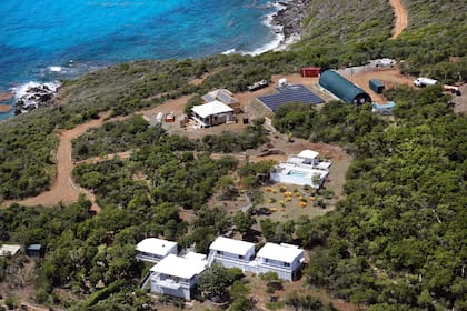 Epstein solía visitar su parte del archipiélago de las islas Vírgenes unas dos o tres veces al mes