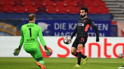 Liverpool se impuso por 2-0 frente al RB Leipzig en la ida de los octavos de final de la Liga de Campeones