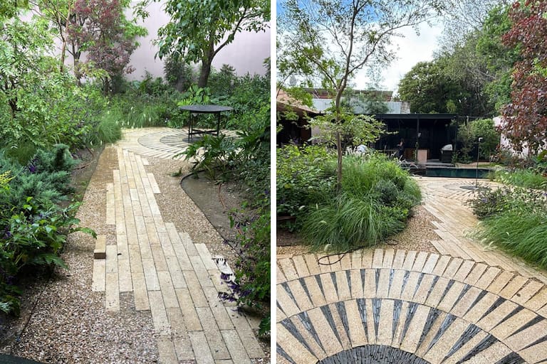 Cony y Juan Pablo Lupercio Rojo, de Perimetral, realizaron el paisajismo de la casa familiar del arquitecto Andrés Escobar, en Guadalajara. Fotos: Gentileza Perimetral