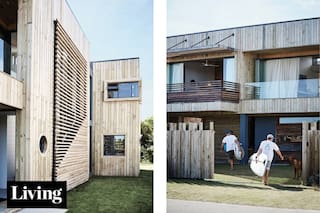 Una casa muy canchera y con la rusticidad justa para una familia de surfistas