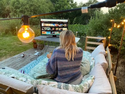 Living de exteriores, ideal para los meses de primavera y verano