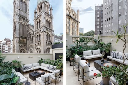 Living exterior (Jazba Home). El diseño del paisaje estuvo a cargo de Sabrina Martín.