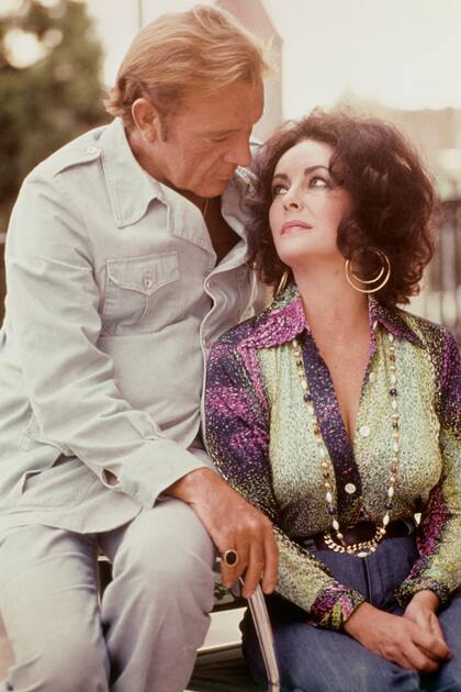 Liz Taylor y Richard Burton 