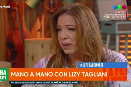 Lizy Tagliani contó sumamente conmovida que había sido abusada de pequeña
