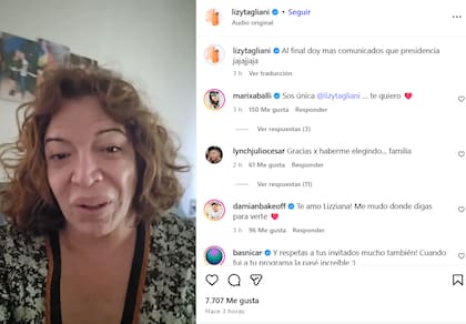 Lizy utilizó sus redes sociales para despedirse del público