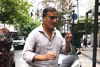 Llegada de Cristian Graf al juzgado nacional en lo criminal y correccional
