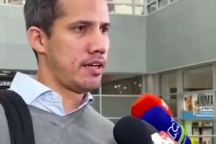 Llegada de Juan Guaidó al aeropuerto de Miami el 25 de abril de 2023