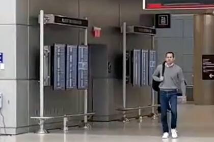 Llegada de Juan Guaidó al aeropuerto de Miami el 25 de abril de 2023