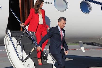 Llegada de Mauricio Macri y Juliana Awada a Quebec