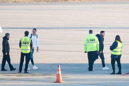 Messi, Di María, Lo Celso, y De Paul volaron juntos desde Pamplona