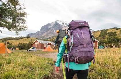 Llegando a uno de los refugios del parque, en donde se puede pasar la noche.