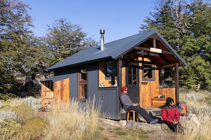 Llegar el refugio es uno de los grandes momentos que asegura el trekking en el PN Perito Moreno
