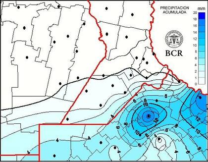 Lluvias desde el viernes hasta hoy en la zona núcleo